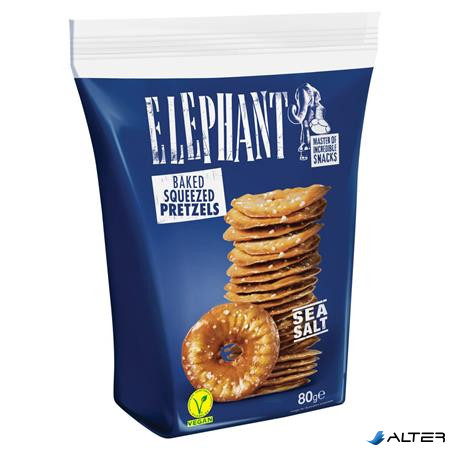 Chips-tallér, 80 g, ELEPHANT, sós