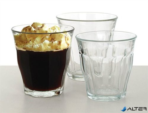 Kávéspohár, üveg, 6db-os szett, 24cl, "Retro"