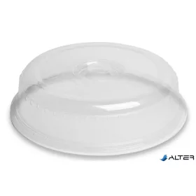 Műanyag fedő mikrohullámú sütőbe, áttetsző, 26 cm