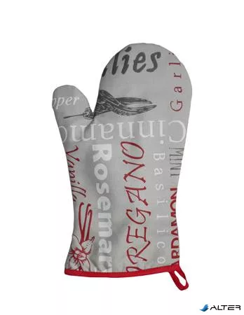 Konyhai kesztyű, hőálló, mintás, 29cm