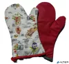 Konyhai kesztyű, hőálló, mintás, 29cm