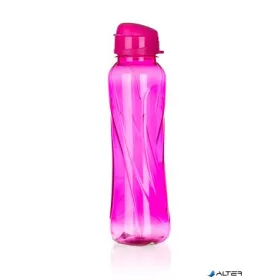 Kulacs, 610 ml, műanyag, rózsaszín, "Slim"