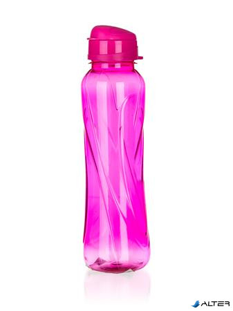 Kulacs, 610 ml, műanyag, rózsaszín, "Slim"