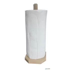 Papírtörlő tartó, fa, álló, 30 cm