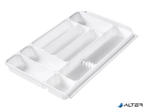 Evőeszköztartó, 8 rekesszel, GASTROMAX, fehér