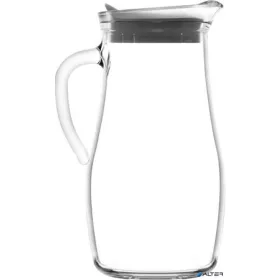 Üvegkancsó fedővel, üveg, 1,8 l