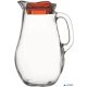 Üvegkancsó fedővel, üveg, 1,8l