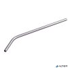 Szívószál, egyenes, fém, 6 db-os, 24 cm