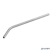 Szívószál, egyenes, fém, 6 db-os, 24 cm