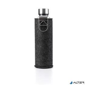 Kulacs, 750 ml, üveg, EQUA "Mismatch Silver"