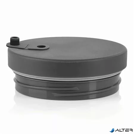 Termoszbögre, 1,2 l,  szívószállal, füllel, szürke