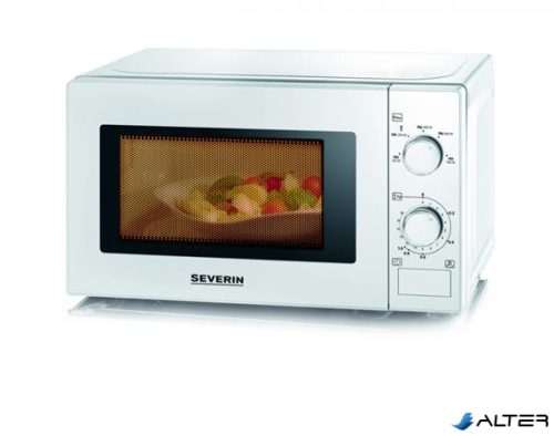 Mikrohullámú sütő, 20 l, SEVERIN, fehér