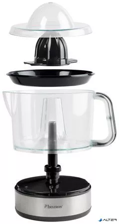 Citrusfacsaró, 0,7 l, BESTRON, fekete-inox