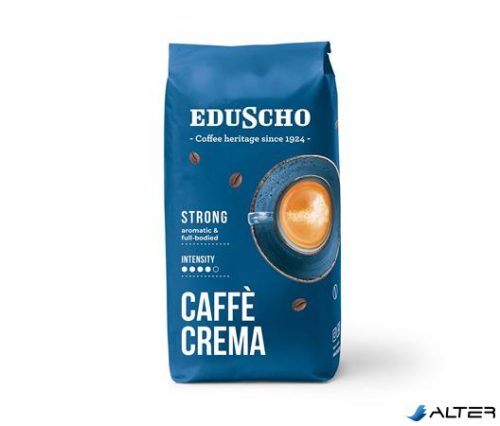 Kávé, pörkölt, szemes, 1000 g, EDUSCHO 'Caffe Crema Strong'
