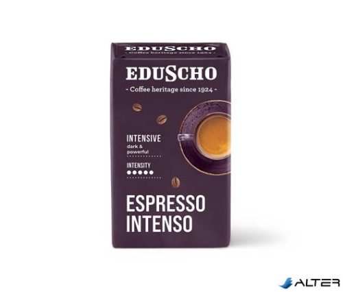 Kávé, pörkölt, őrölt, 250 g, EDUSCHO "Espresso Intensive"