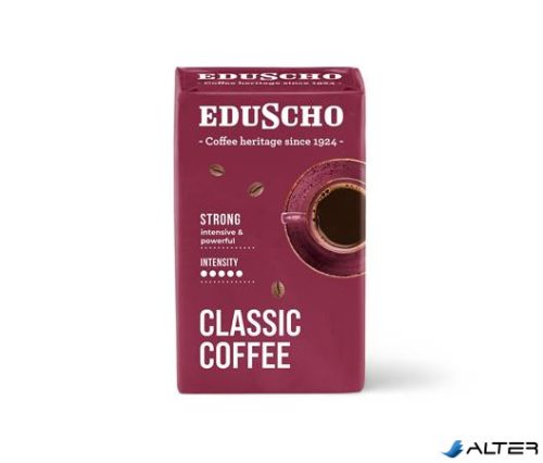 Kávé, pörkölt, őrölt, 250 g, EDUSCHO "Classic Strong"