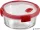 Ételtartó, kerek, üveg, 0,6 l, CURVER "Smart Cook", piros
