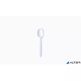   Evőkanál, műanyag, többször használatos, 18,5 cm, 50 db "Venus", fehér