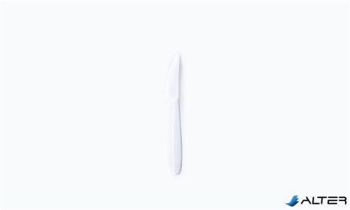 Kés, műanyag, többször használatos, 18,5 cm, 50 db 'Venus', fehér