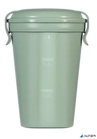 Ételtartó pohár, 600ml, műanyag, CURVER, "Lunch&Go", zöld
