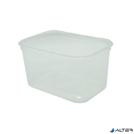 Műanyag tál, lezárható, 750 ml, 50 db "Svéd"