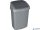 Billenős szemetes, 25 l, CURVER "Swing top", ezüst/grafit