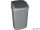 Billenős szemetes, 50 l, CURVER "Swing top", ezüst/grafit
