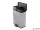Pedálos szemetes, kivehető vödörrel, műanyag, 2x26 l, CURVER "Deco bin duo", fekete/ezüst