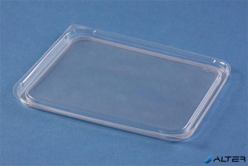 Tető, ételtároló dobozhoz, 500-1000 ml, műanyag, mikrózható, 50 db, "Varia", víztiszta