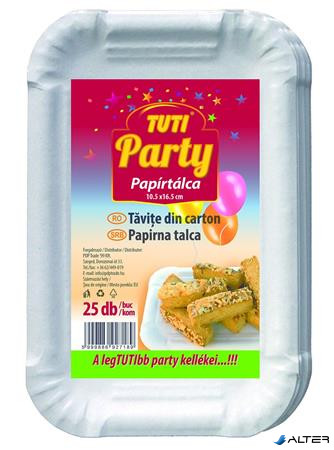 Papírtálca, 10,5x16,5 cm, 25 db, TUTI 'Party'