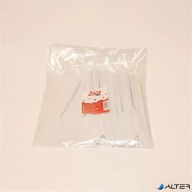   Kés, műanyag, többször használatos, 17 cm, 20 db "Prima", fehér