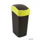Billenős szemetes, 45 liter, CURVER "Pacific flip bin", fekete/sárga