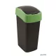 Billenős szemetes, 45 liter, CURVER "Pacific flip bin", fekete/zöld