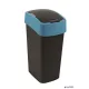 Billenős szemetes, 45 liter, CURVER "Pacific flip bin", fekete/kék