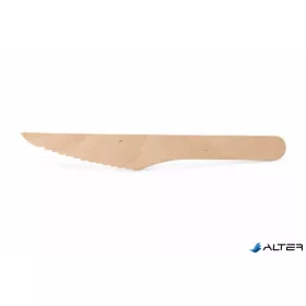 Kés, fa, egyszer használatos, 16 cm, 100 db