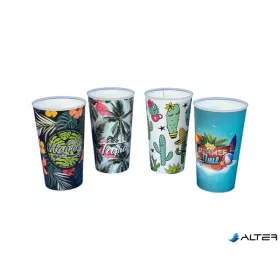 Repohár, 650 ml, 4 különböző mintával