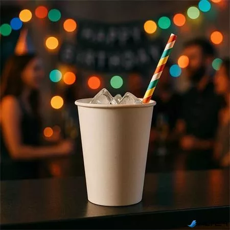 Papírpohár, 3 dl, 50 db, "Party", fehér