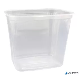Műanyag tál, tetőzhető, 1200 ml, 25 db "Svéd"