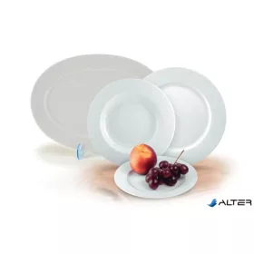   Desszertes tányér,ROTBERG, fehér, 19 cm, 6db-os szett, "Basic"