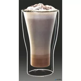   Latte macchiatos pohár, duplafalú üveg, 34cl, 2db-os szett, "Thermo"