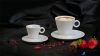 Kávéscsésze+alj, fehér, 22cl, 6db-os szett, "CoffeeTime"