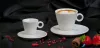 Kávéscsésze+alj, fehér, 22cl, 2db-os szett, "CoffeeTime"