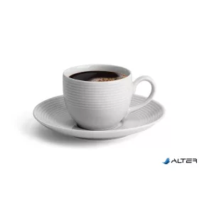   Mokkáscsésze+alj,ROTBERG, fehér, 10cl, 6db-os szett, "Elegante"