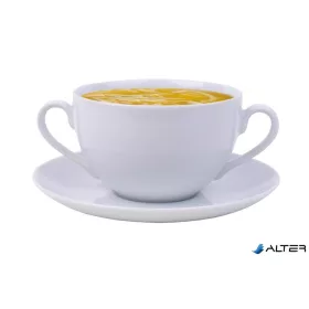   Leveses csésze+alj, ROTBERG, fehér, 35 cl, 6 db-os szett "Basic"
