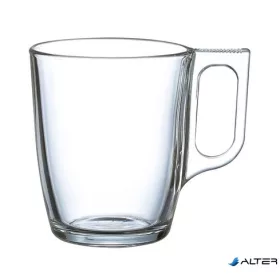   Üvegpohár, füllel, 6 db-os szett, 25cl, "CoffeeTime"