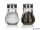 Asztali só-, borsszóró készlet, üveg és inox, 2 db, 7 cm 'Mono'