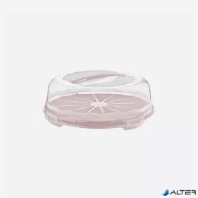   Süteményes-, kínálótál, fedéllel és fogóval, kerek, 30 cm