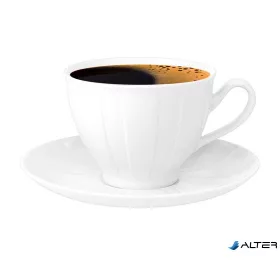   Mokkáscsésze+alj, ROTBERG, fehér, 10 cl, 6 db-os szett, "Oslo"