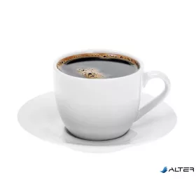   Mokkáscsésze+alj, fehér, 10 cl, 6 db-os szett "Economic Roma"