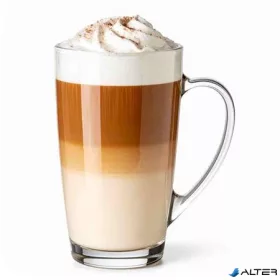  Üvegbögre, füllel, 2 db-os szett, íves 40cl "TeaTime"